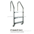 Swimming pool ladder with stainless steel